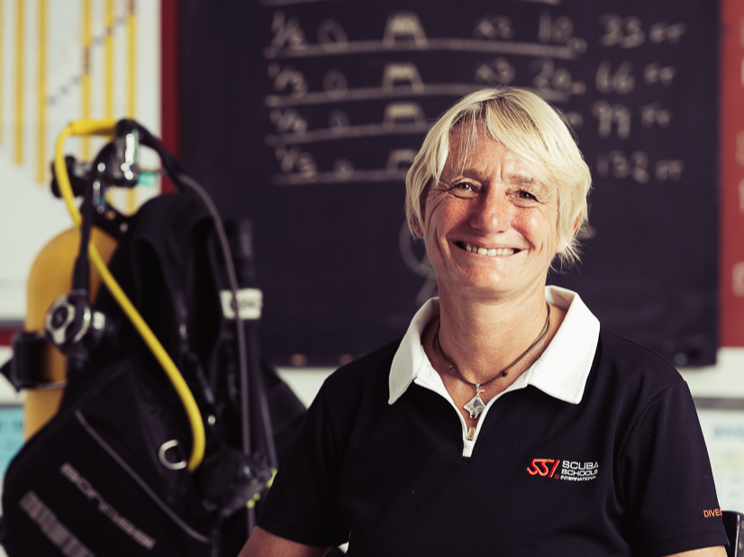 Audrey – The Dive Academy Audrey, NAUI Instructor Trainer and owner of The Dive Academy